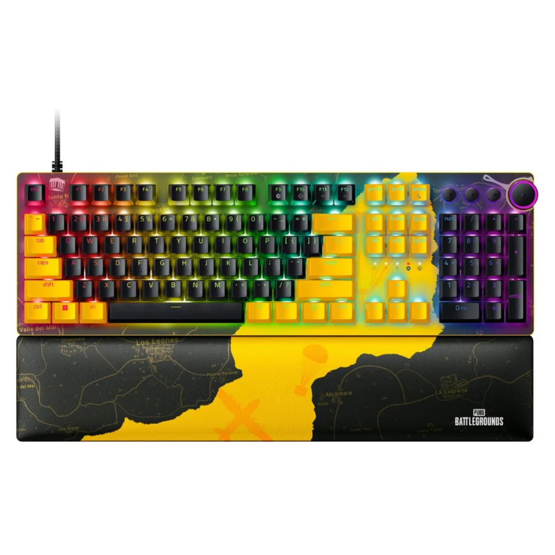 Razer Huntsman V2 RGB Optical Gaming Keyboard - PUBG: BATTLEGROUNDS Edition - لوحة مفاتيح